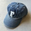 画像2: FULLCOUNT 6843HW 6Panel Denim Baseball Cap 'F' Patch / Vintage Blue (2)