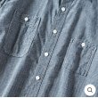 画像3: Post O'Alls ＃1206-CC No.6 Shirt / Cotton・Linen Gingham Indigo (3)