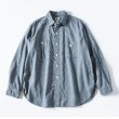 画像1: Post O'Alls ＃1206-CC No.6 Shirt / Cotton・Linen Gingham Indigo (1)