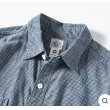 画像2: Post O'Alls ＃1206-CC No.6 Shirt / Cotton・Linen Gingham Indigo (2)