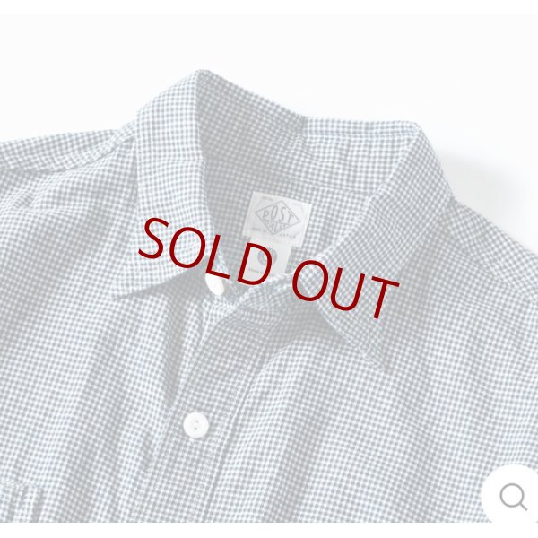 画像2: Post O'Alls ＃1206-CC No.6 Shirt / Cotton・Linen Gingham Indigo (2)