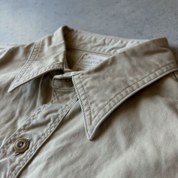 画像3: FULLCOUNT  Chino Work Shirt (24SS)/ Beige (3)