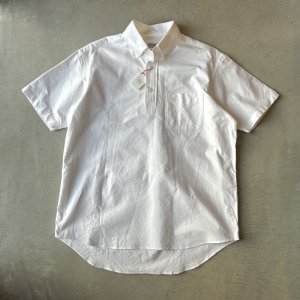 画像: SERO ボタンダウンプルオーバー半袖シャツ / ホワイトオックスフォード