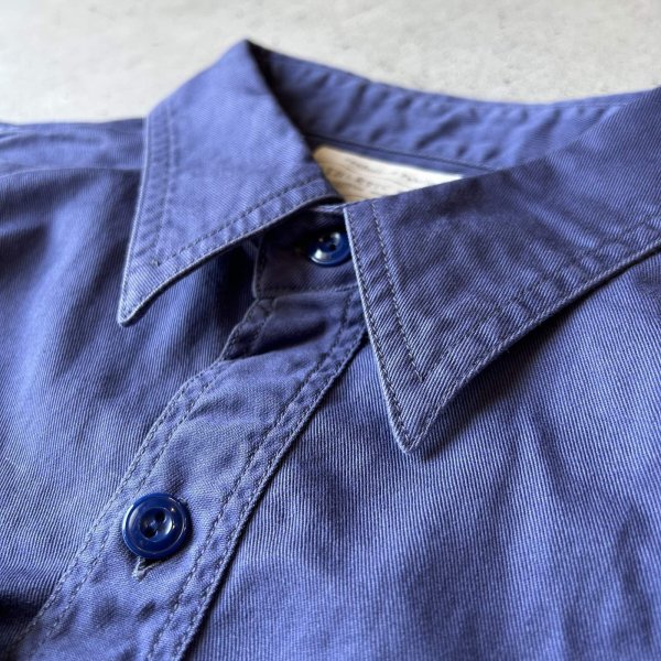 画像3: FULLCOUNT  Twill Work Shirt (24AW)/ Navy (3)