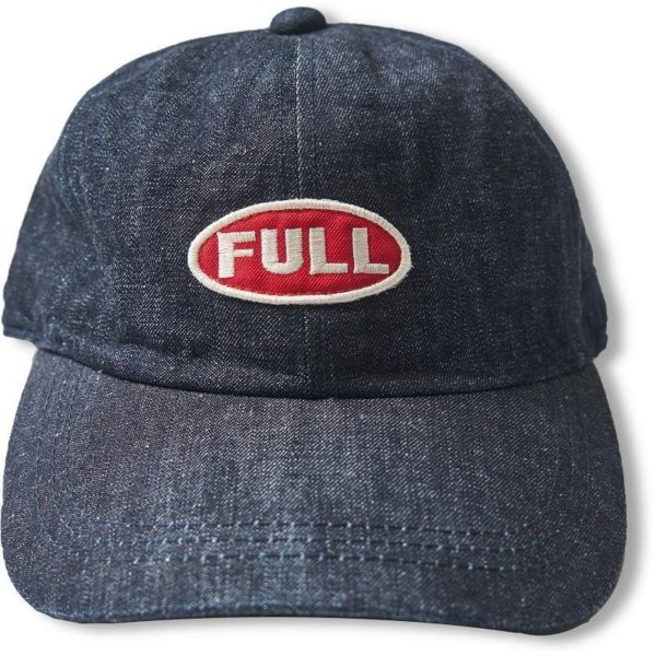 画像2: FULLCOUNT 6Panel Denim Baseball Cap 'F' Patch / Indigo Blue (2)