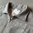 画像2: Dubble Works Loop Wheel Half Zip Collared Sweat Shirts/ Heather Grey (2)