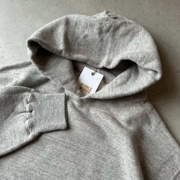 画像2: Dubble Works Loop Wheel Sweat Hoodie / Heather Grey (2)