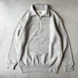 画像1: Dubble Works Loop Wheel Half Zip Collared Sweat Shirts/ Heather Grey (1)