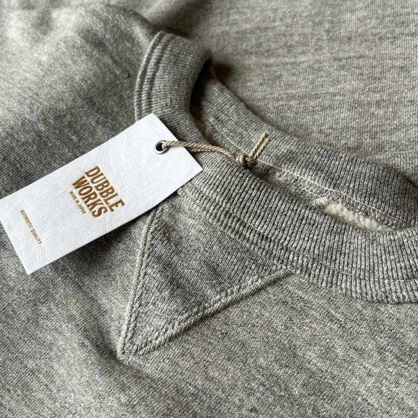 画像2: Dubble Works Loop Wheel Sweat Shirts / Heather Grey (2)