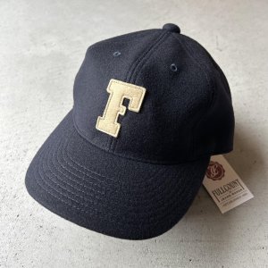 画像: FULLCOUNT 6Panel Melton Baseball 'F' Cap / Navy