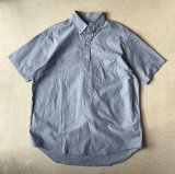 画像: SERO ボタンダウンプルオーバー半袖シャツ / ブルーシャンブレー
