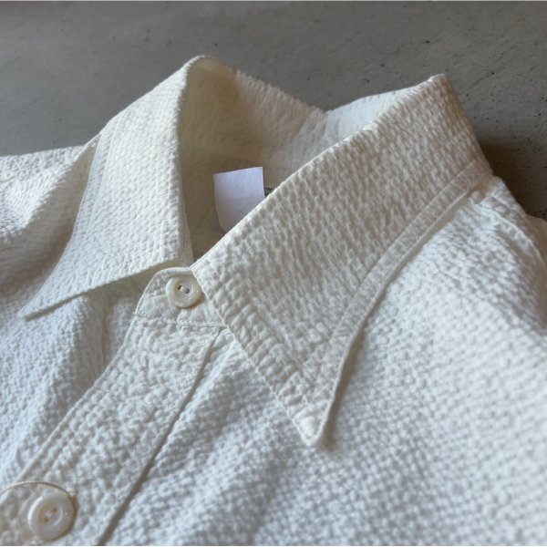 画像3: Post O'Alls #1206 No.6 Shirt S/S : Seersucker White (3)