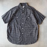 画像: Post O'Alls #1206 No.6 Shirt S/S : Seersucker Navy Plaid