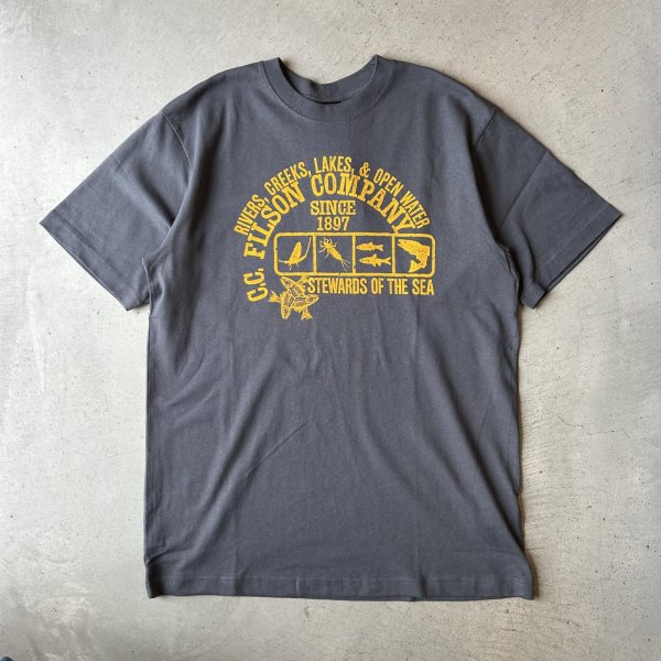画像1: FILSON Frontier Graphic Tee / Blue Grey (1)