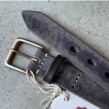 画像: FULLCOUNT Wild Leather Narrow Belt / Black