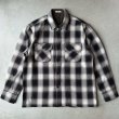 画像1: GYPSY&SONS OMBRE CHECK SHIRTS / OFF・BLACK (1)