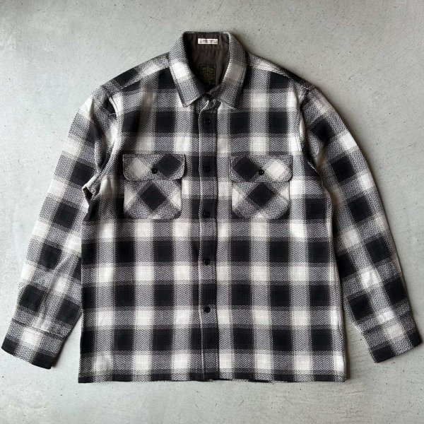画像1: GYPSY&SONS OMBRE CHECK SHIRTS / OFF・BLACK (1)