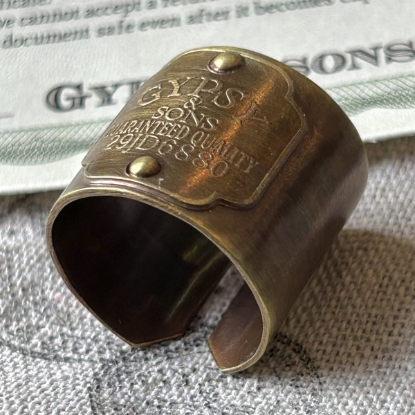 画像2: GYPSY&SONS SCARF RING / BRASS (2)