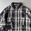 画像2: Post O'Alls St.Louis : Cotton Flannel Plaid Grey (2)