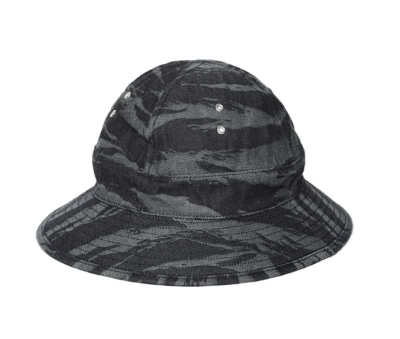 画像1: Stevenson Overall  Field Hat - Indigo Tiger Camo (1)