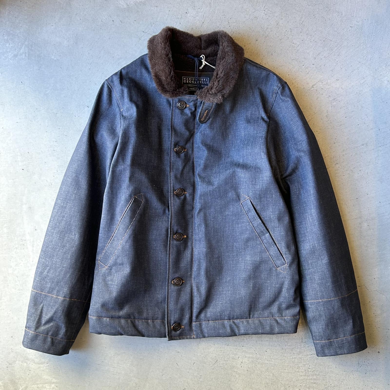 ジャケット・アウター MANIFATTURA CECCARELLI 38 MANIFATTURA CECCARELLI ALLIGATOR JACKET | INDIGO BLUE